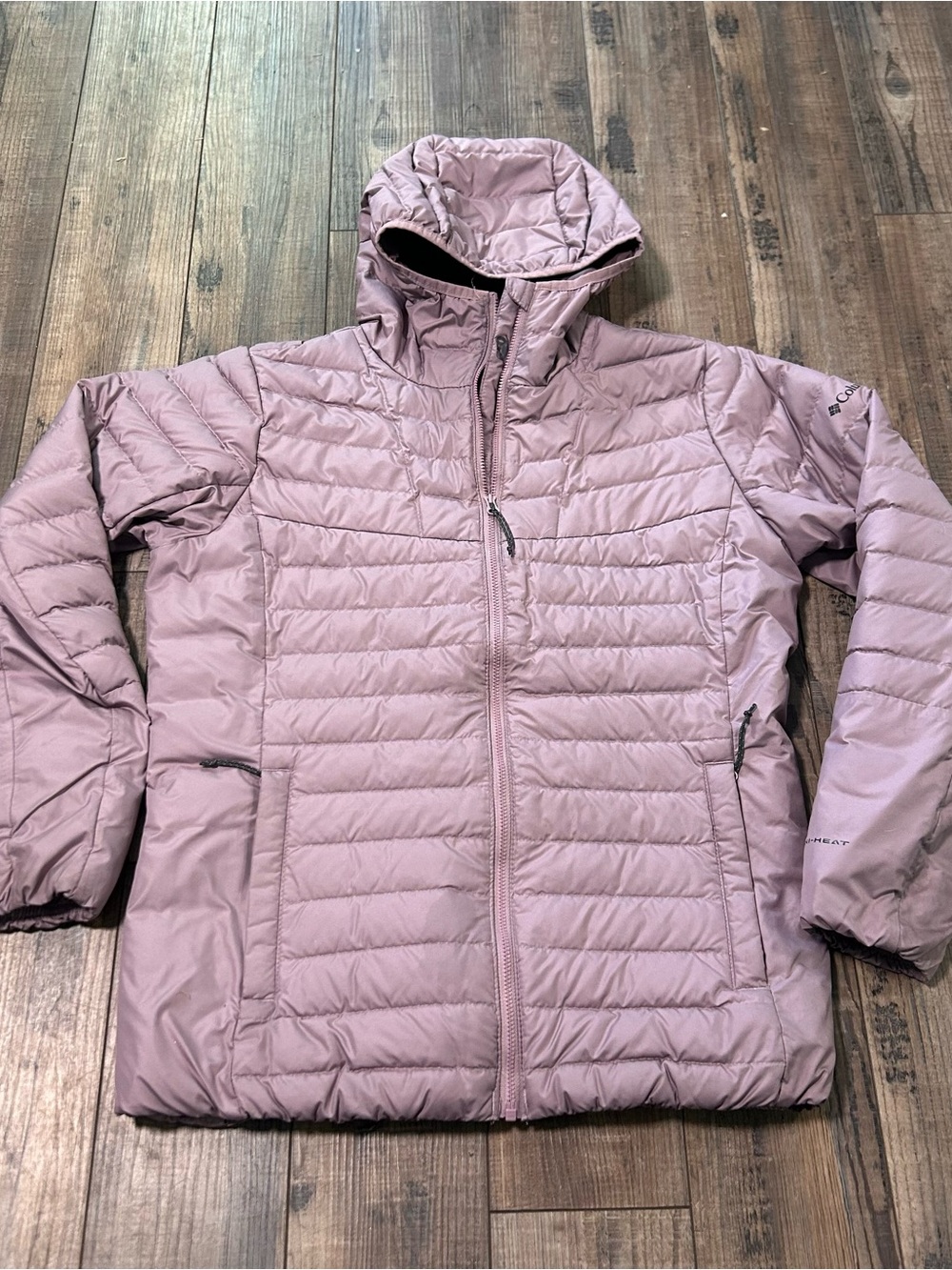 Columbia Ladies Thermal 650 Omni Heat Puffer Jacket Metallic Lining S‎ Duck Down